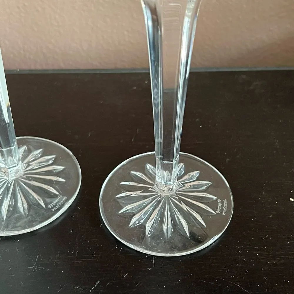 Marquis Waterford winter celebration crystal candle sticks nwt - Picture 9 of 10